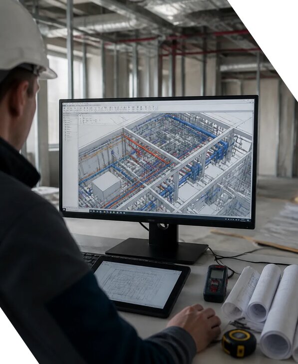 Создание BIM модели инженерных сетей для объектов в Нижневартовске